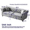 CAVINAS Loveseat Sofa with Button Design and Cushions for Bedroom, Chesterfield Sofa with Rolled Arms, Tech Fabric Vintage Couches for Living Room - 4 of 4