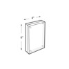 Azar Displays Clear Acrylic Magnetic Photo Frame Block 4" x 6" Vertical/Horizontal - 4 of 4