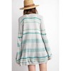 Women's Coastal Striped Knit Cardigan - Easel - 2 of 4