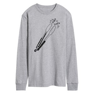 Men's - Instant Message - Clack Clack Long Sleeve Graphic T-Shirt - 1 of 4