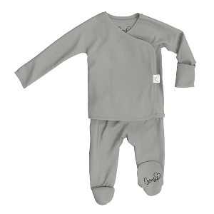 Bonsie Skin to Skin Babywear - Footie - Fog - 1 of 4