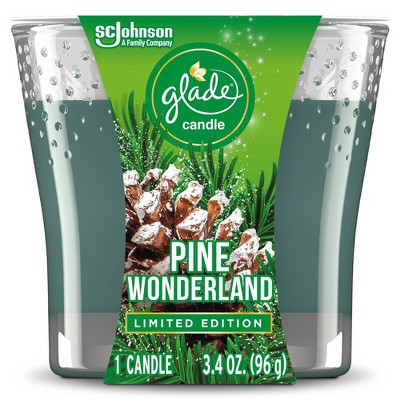 Glade Pine Wonderland Candle - 3.4oz