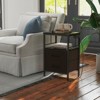 KTMBDW Nightstand with Charging Station, Side Table with Fabric Drawers and Open Shelf, Bedside Table with USB Ports & Outlets for Bedroom - 2 of 4