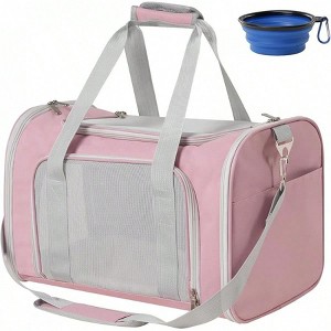 BABYYER Travel in Style: Portable Pet Carrier for Small Pets up to 15 Lbs- Airline Approved, Collapsible & Comfortable cat - 1 of 4