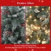 Decoration Tree,Pre-Lit Flocked Artificial Christmas Tree with Pine Cones, Artificial Xmas Tree w/ 386 Branch Tips , Antique Urn Base for Home - 3 of 4