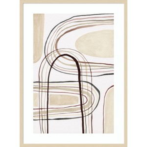30" x 41" Arounds II by Nikki Galapon Wood Framed Wall Art Print - Amanti Art: Contemporary Abstract Lithograph, Vertical Orientation - 1 of 4