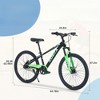 INFURNIC Bicycles, 24 Inch Mountain Bike for Kids, Mountain Bike with Single Speed, Black, 63.78"*24.8"*37.2" - 2 of 4