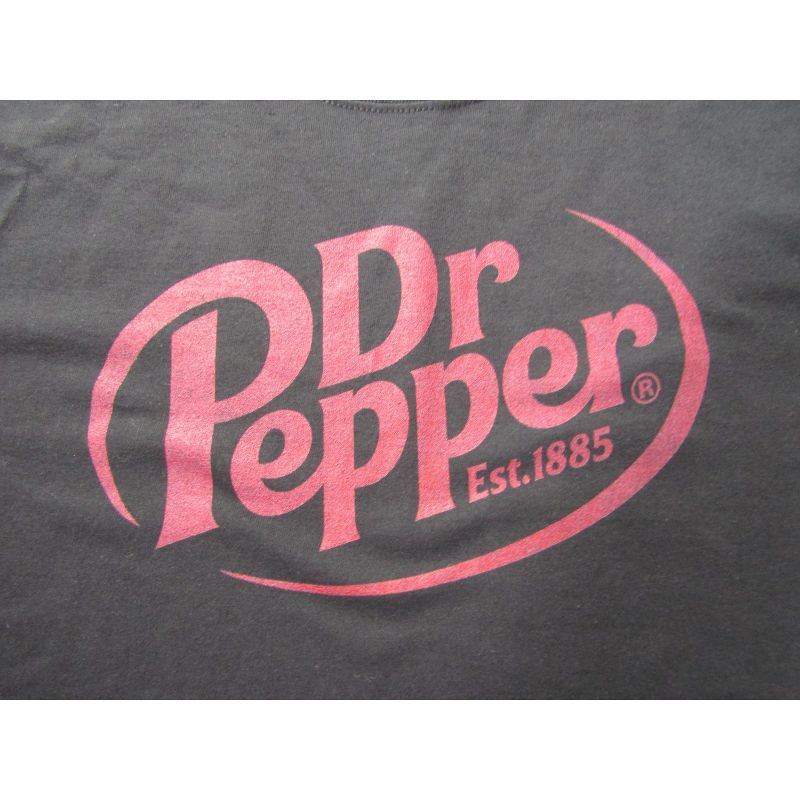 Dr. Pepper Est. 1885 Maroon Logo Men's Black Graphic Tee, 2 of 3