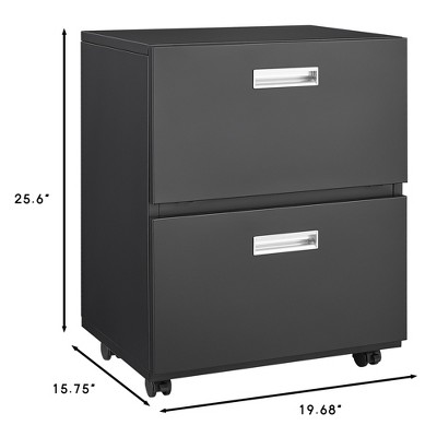 Compact office copier cabinet with 2-door design and wheels¡ªprovides secure storage for printers and files while allowing flexible positioning.