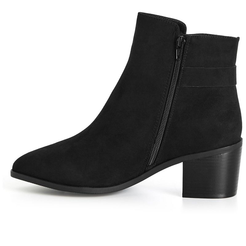 Women's WIDE FIT Marge Ankle Boot - black | EVANS, 3 of 4