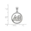 Black Bow Jewelry Sterling Silver Alpha Phi Greek Life Medium Pendant - 2 of 3
