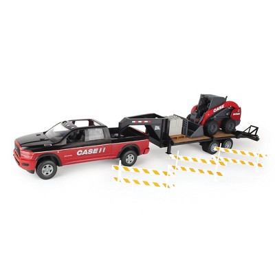 ERTL Big Farm 1/16 Case IH Ram Pickup Truck with Case SV340 Skid Loader Set 47638