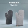 Folkulture Oven Mitts 12"x5.5" | Heat Resistant Silicone & Cotton Gloves | Cute Kitchen Cooking & Oven Mitt Set - 4 of 4