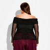 Women's Long Sleeve Off the Shoulder Party T-Shirt - Wild Fable™ - 3 of 3