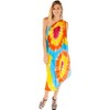 LA LEELA Women's Summer Beach Wrap Bikini Wraps Sarong Swimwear Cover up Bathing suit Swimsuit Pareo for Women Skirt One Size Orange, Tie Dye Design - 2 of 4
