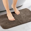 Unique Bargains Non-Slip Extra Soft Plush Quick Dry Anti-Skid Shaggy Bath Mats 2 Pcs - 2 of 4