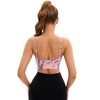 INSPIRE CHIC Women's Tie-Dye Adjustable Straps U Back Wirefree Full Support Workout Sports Bras - 2 of 4