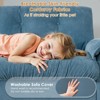 TIRAMISUBEST 104*60" L Shape Chenille Sectional Sofa with Dual-Port Charging, Cup Holder, Side Storage Pockets Pull Out Bed Flip Table - 4 of 4