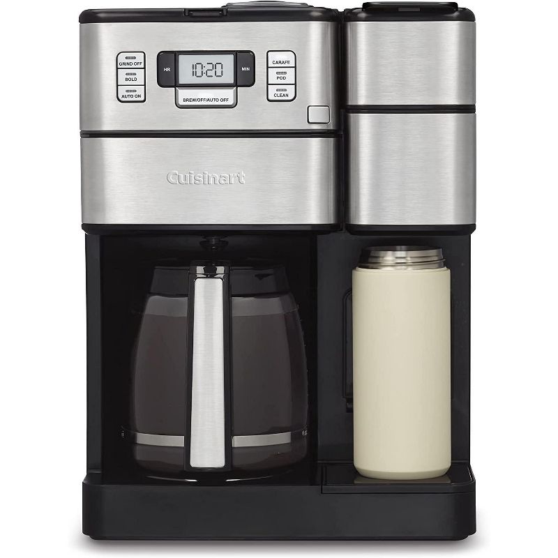 Cuisinart SS-GB1FR Coffee Center Grind and Brew Plus, Built-in Coffee Grinder Coffeemaker - Silver - Certified Refurbished, 4 of 8