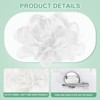 Unique Bargains Alloy Satin Fabric Big Rose Flower Dainty Brooches Pins 1 Pc - 2 of 4
