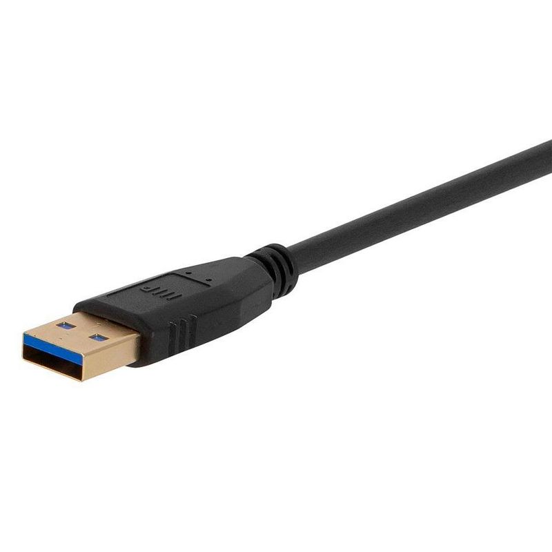 Monoprice USB 3.0 Type-A to Type-A Female Extension Cable - 6ft, Black, 32AWG, TPE Jacket, Compatible with Mouse, Printer, USB Keyboard, Flash Drive, 4 of 7