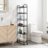 HDZNVF 6-Tier Rolling Cart Gap Kitchen Slim Slide Out Storage Tower Rack with Wheels - 2 of 4