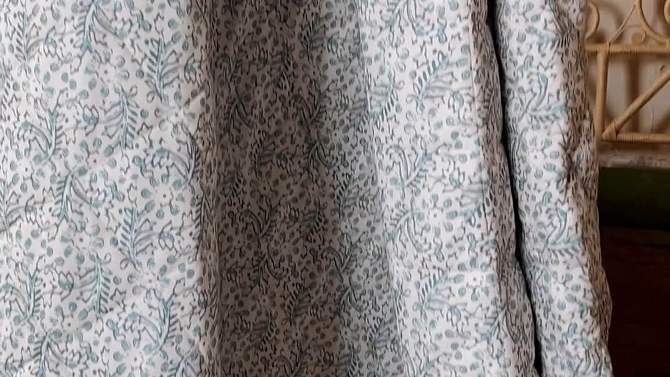 100% Turkish Cotton Vintage Printed Flannel Sheet Set - Patina Vie, 2 of 7, play video