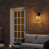 ALOADECOR 1 Light Farmhouse Outdoor Wall Lantern wiht Motion Sensor in Matte Black with Clear Glass for Porch Courtyard (2 Pack) - 3 of 4