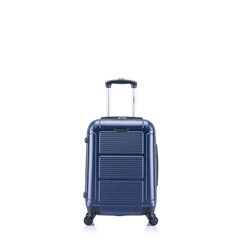 InUSA Pilot Lightweight Hardside Carry On Spinner Suitcase - Navy Blue, 1 of 9