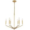Elegant Lighting Enzo 6 light Brass pendant - 3 of 4
