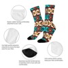 Pattern Women Printed Crew Socks Funny Funky Socks Soft Polyester Novelty Gifts for Artists Men - 4 of 4
