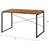Sapphtopaz Home Office Desks Computer Desk Metal Sled Base Writing Desk Gaming Desk Office Desk for Home Office - 4 of 4