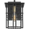 Possini Euro Design Arley Rustic Wall Light Sconce Black Hardwire 8" Fixture Clear Seeded Glass for Bedroom Bathroom Vanity Reading Living Room House - 4 of 4