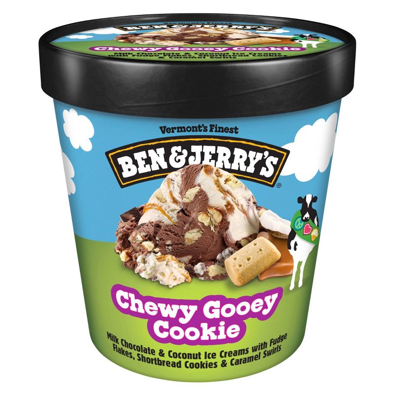 Ben &#38; Jerry&#39;s Chewy Gooey Cookie Chocolate &#38; Coconut Ice Cream - 16oz, 3 of 7