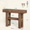 Tribesigns 41.34-Inch Farmhouse Console Table, 2-Tier Narrow Sofa Table Behind The Couch - 3 of 4