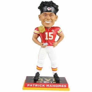 Forever Collectibles Kansas City Chiefs Patrick Mahomes #15 2018 MVP Award NFL Resin Bobblehead - 1 of 3