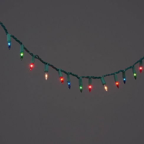 100ct Incandescent Smooth Mini Christmas String Lights Multicolor with Green Wire - Wondershop™ - image 1 of 4