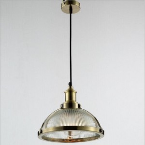 HOMLUX Single-Light Wrought Iron Glass Chandelier - Nickel - 1 of 4