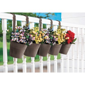BrylaneHome Hanging Planters, Set Of 5 - 1 of 2