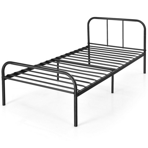 Metal bed deals frame with mattress