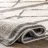Nuloom Sondra Pet Friendly Premium Machine Washable Wool Moroccan Diamond Area Rug, Runner 2' x 8', Ivory - 4 of 4