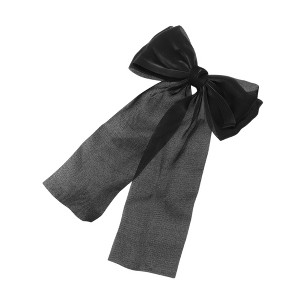 Unique Bargains Elegant Bow Ribbon Duckbill Hair Clips Hairdo Clip 1 Pc - 1 of 4