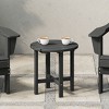WestinTrends All-Weather Outdoor Patio Round Poly Adirondack Side Table - 2 of 4