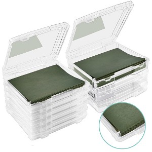Sorbus Hanging File Organizer Bins Clear Plastic Stackable for Document Storage - 1 of 4