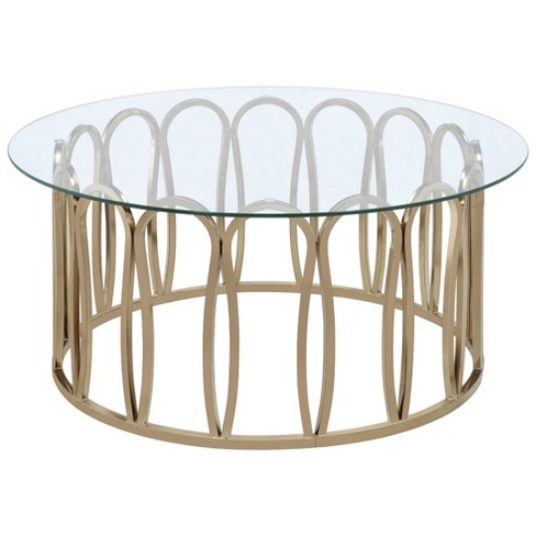 Brass coffee table store target