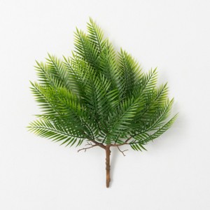 Sullivans Artificial Full & Lavish Long Fern Bush 17"H Green - 1 of 3