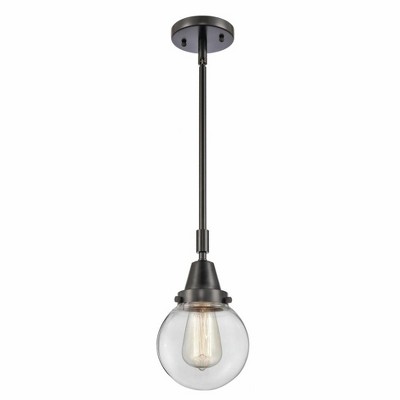 Beacon - 1 Light Stem Hung Mini Pendant In Industrial Style-10.63 Inches Tall and 6 Inches Wide