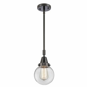 Beacon - 1 Light Stem Hung Mini Pendant In Industrial Style-10.63 Inches Tall and 6 Inches Wide - 1 of 1