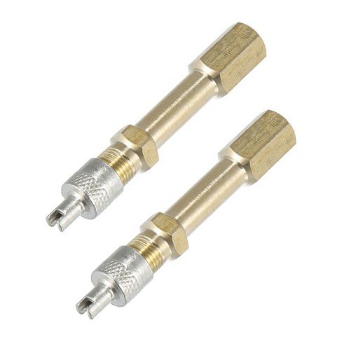 Unique Bargains Brass Auto Tire Valve Extension Adaptor Air Tyre