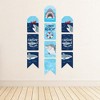 Big Dot of Happiness Shark Zone - Hanging Vertical Paper Door Banners - Jawsome Shark Party or Birthday Party Wall Decoration Kit - Indoor Door Decor - 3 of 4